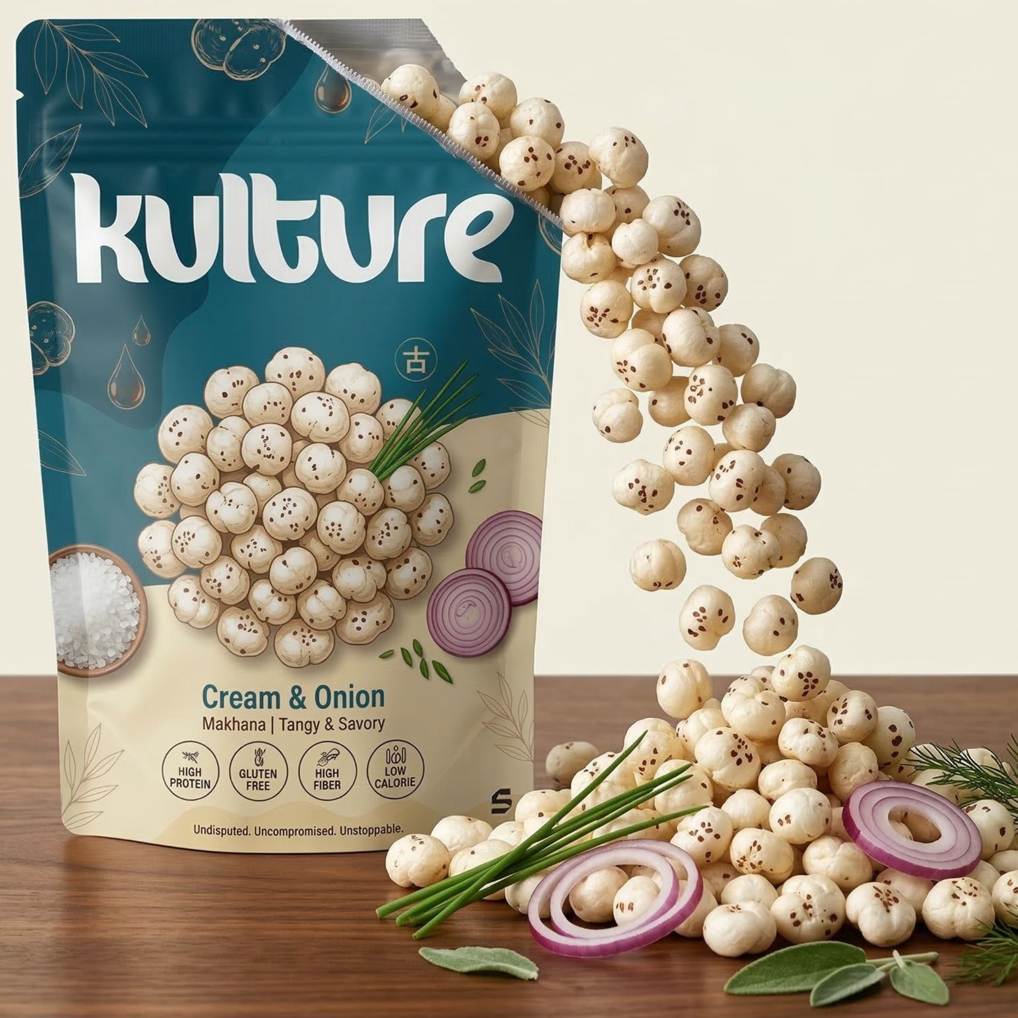 KULTURE foxnut snack pack with roasted foxnuts