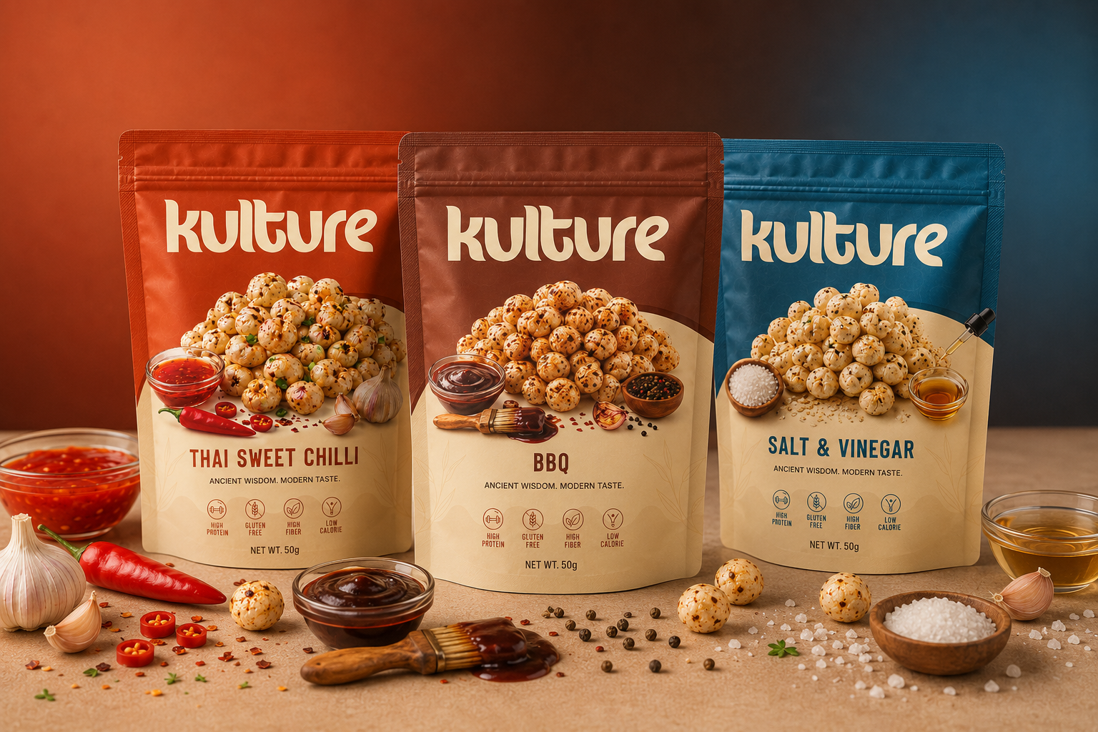 KULTURE Mixed Bundle roasted foxnut pack