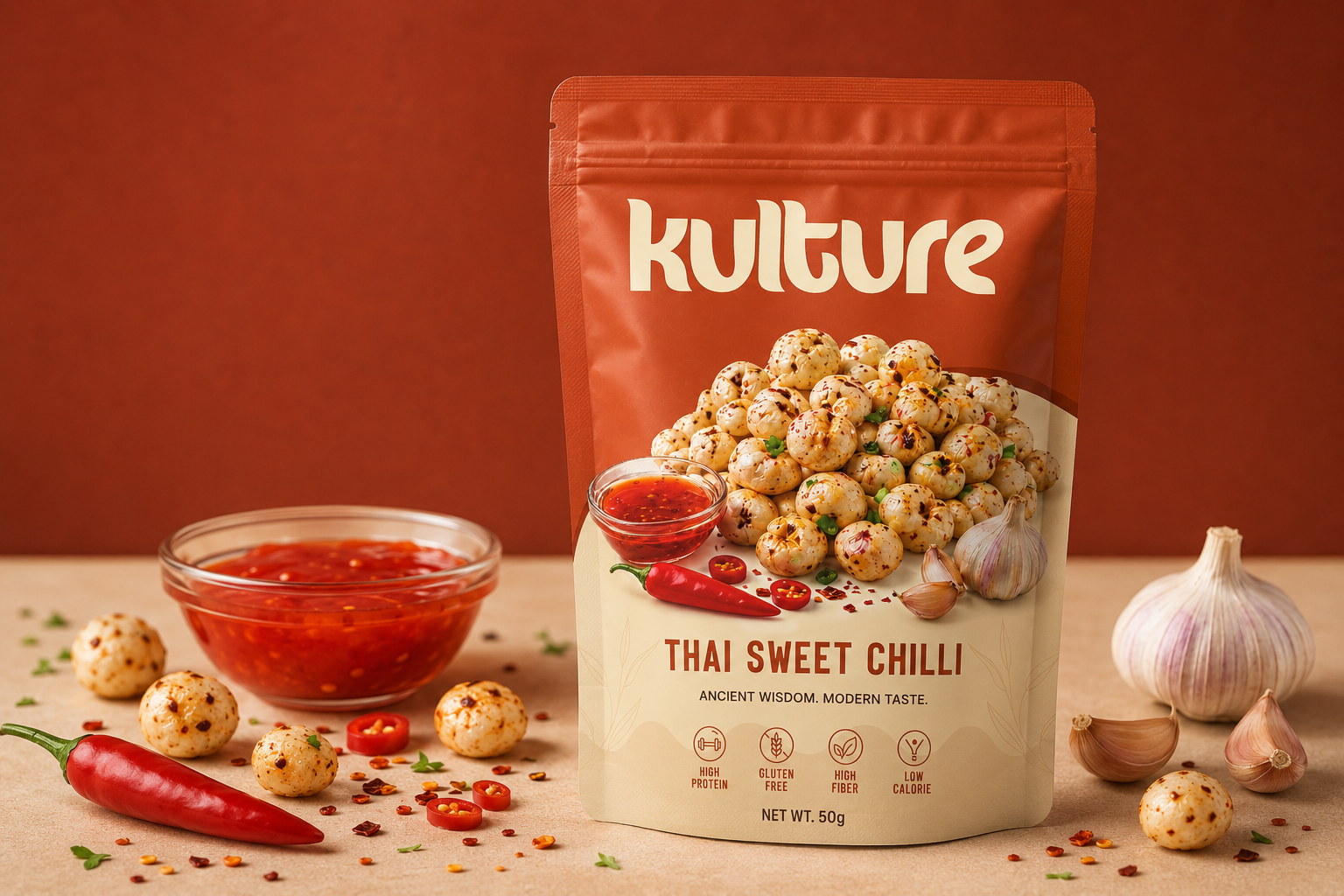 KULTURE Thai Sweet Chilli roasted foxnut pack